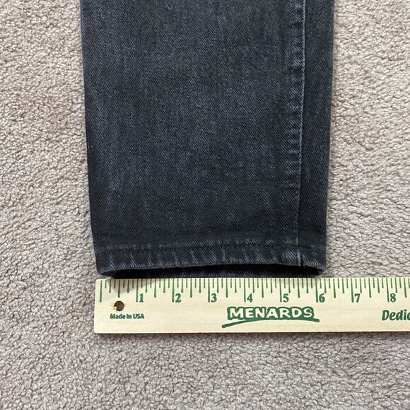 VTG Lee High Rise Black Tapered Jeans 30x30 Women’s Made in USA Size 12 - Picture 10 of 10